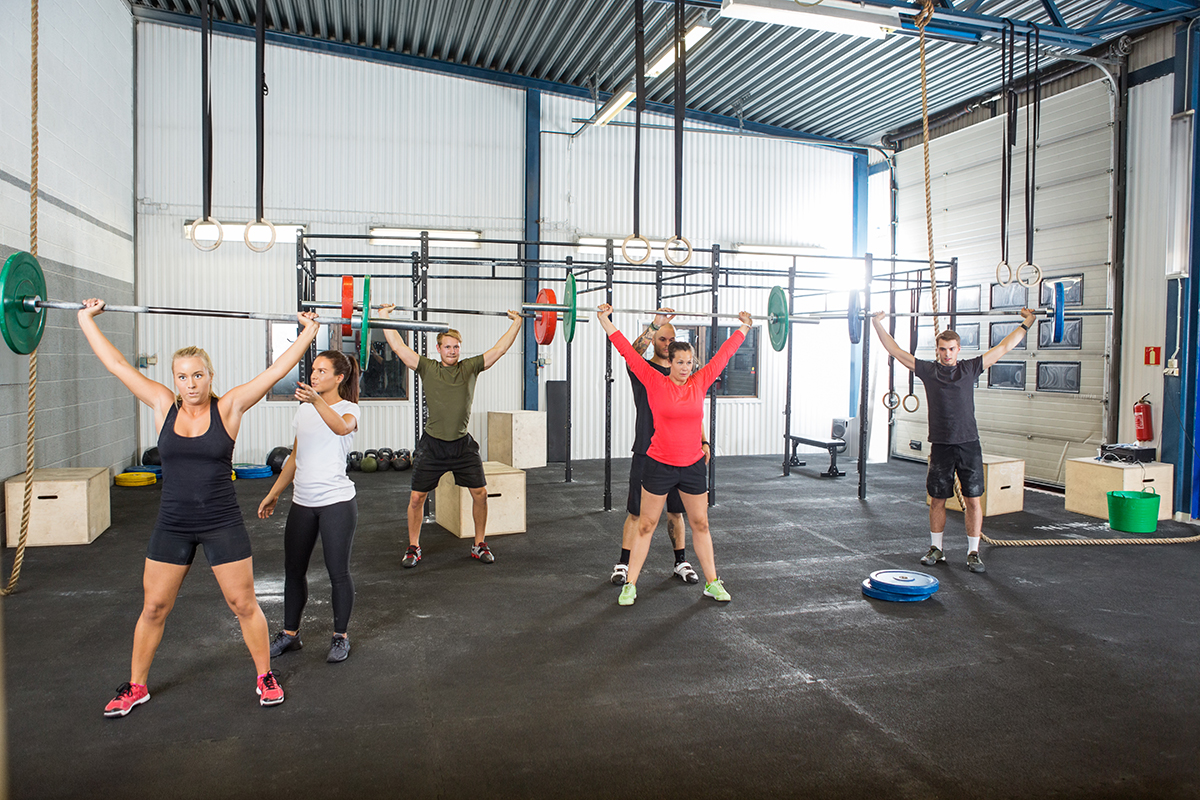 crossfit trainers at gym